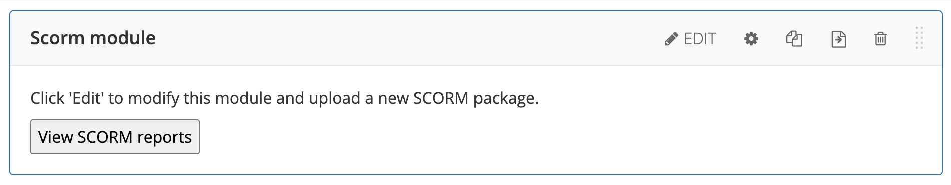 New SCORM Component in Studio